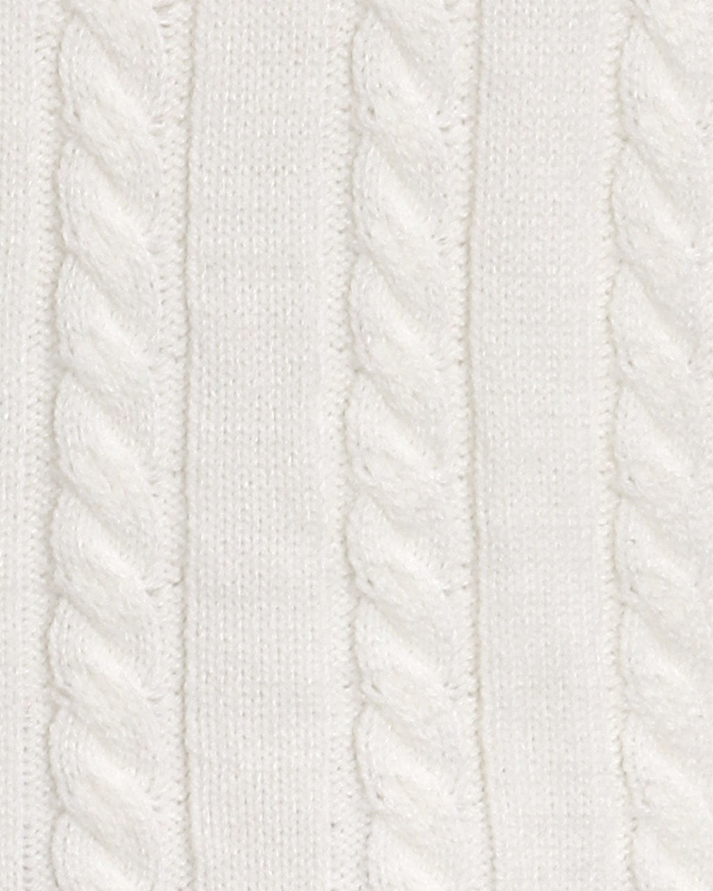 White Contrasting Button Sweater