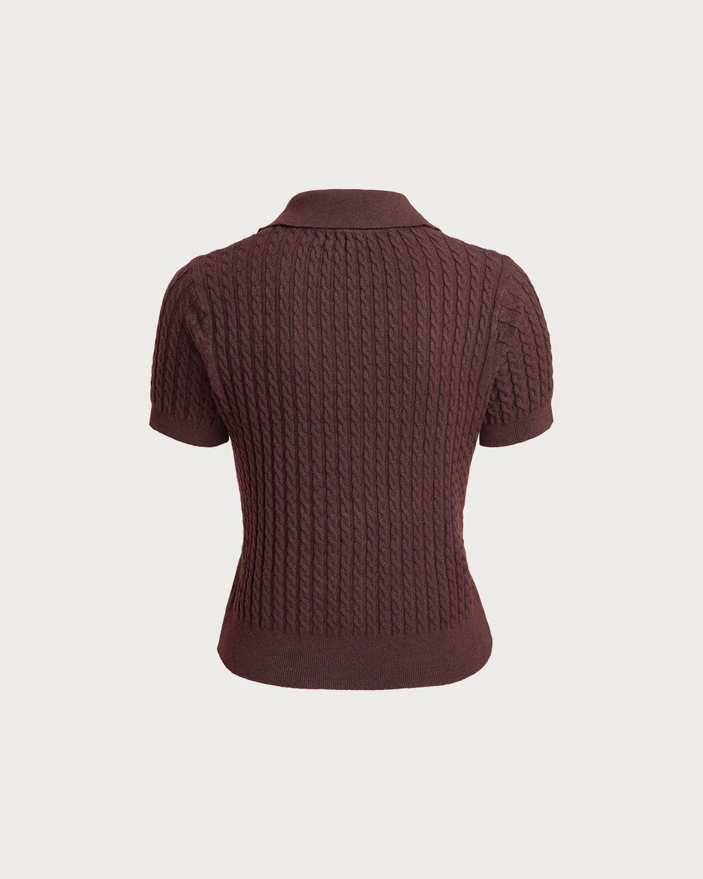 Red Collared Knit Tee