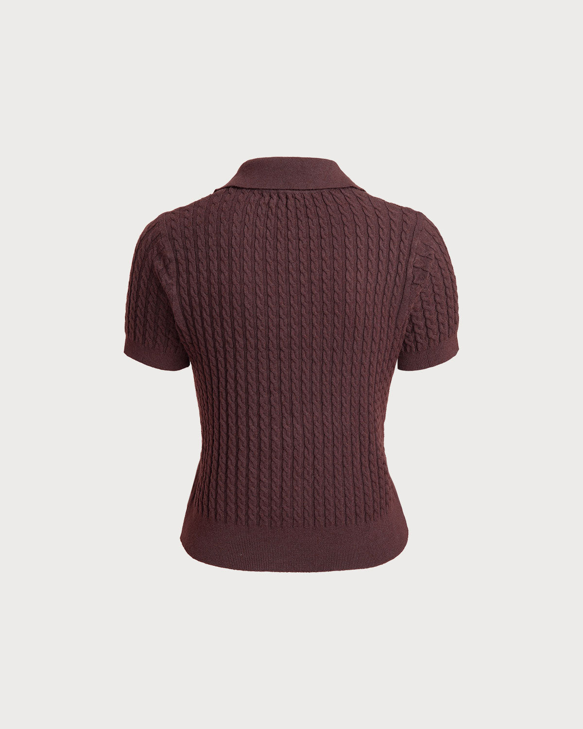 Red Collared Knit Tee
