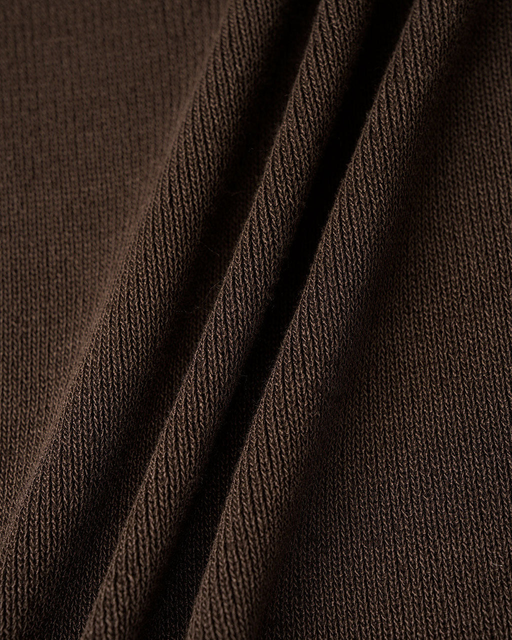 Coffee Asymmetrical Knit Tee
