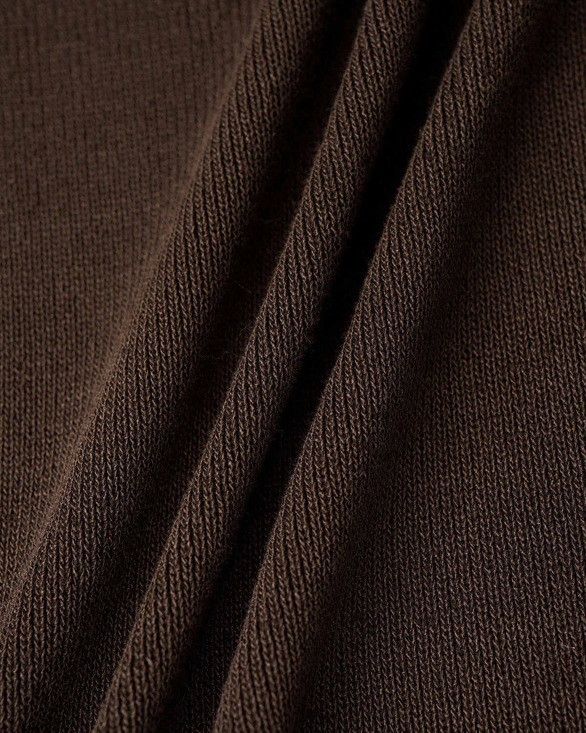 Coffee Asymmetrical Knit Tee