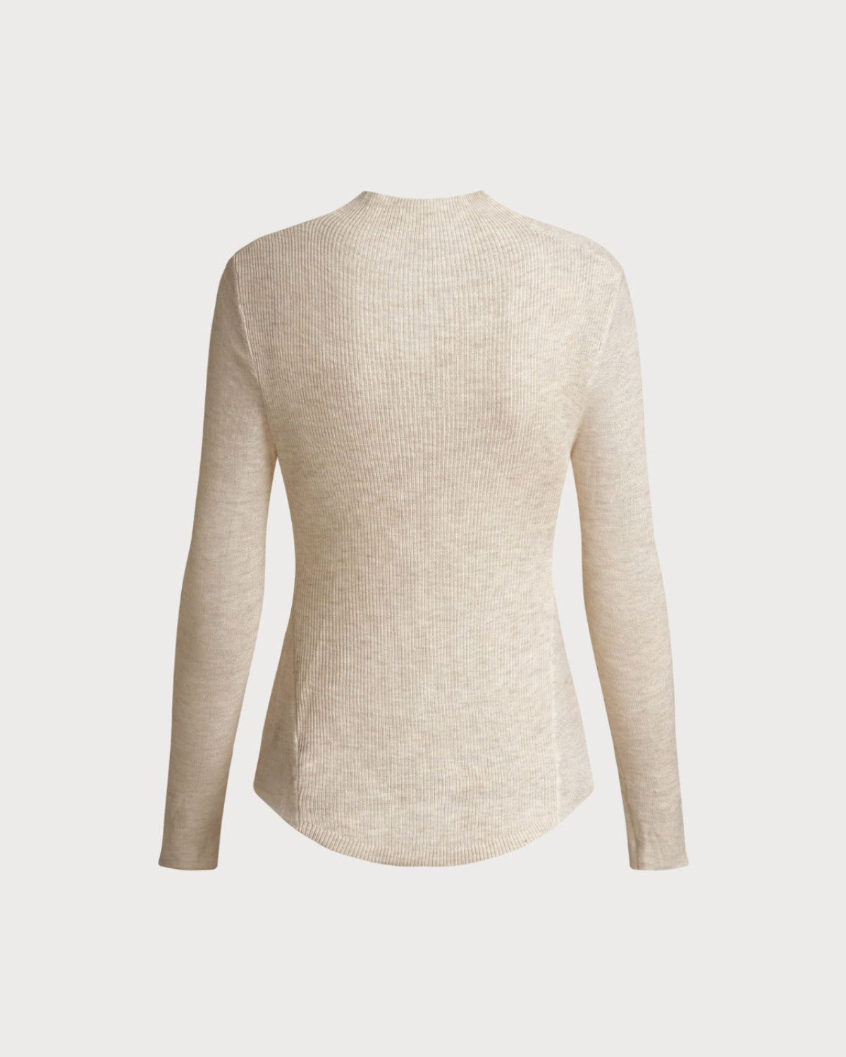 Apricot Cowl Neck Knit Tee