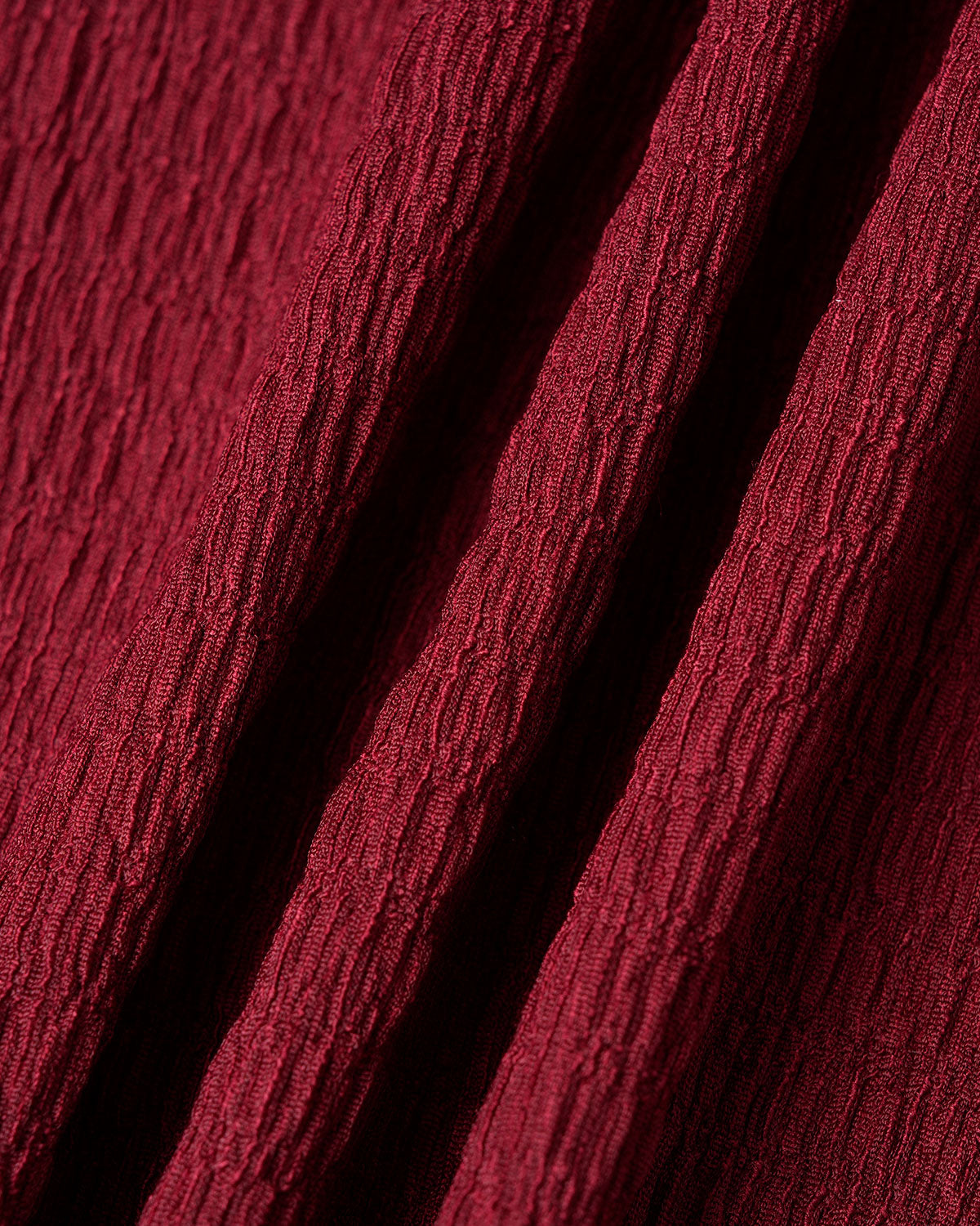Wine Red Knit Elastic Waist Mermaid Midi Skirt