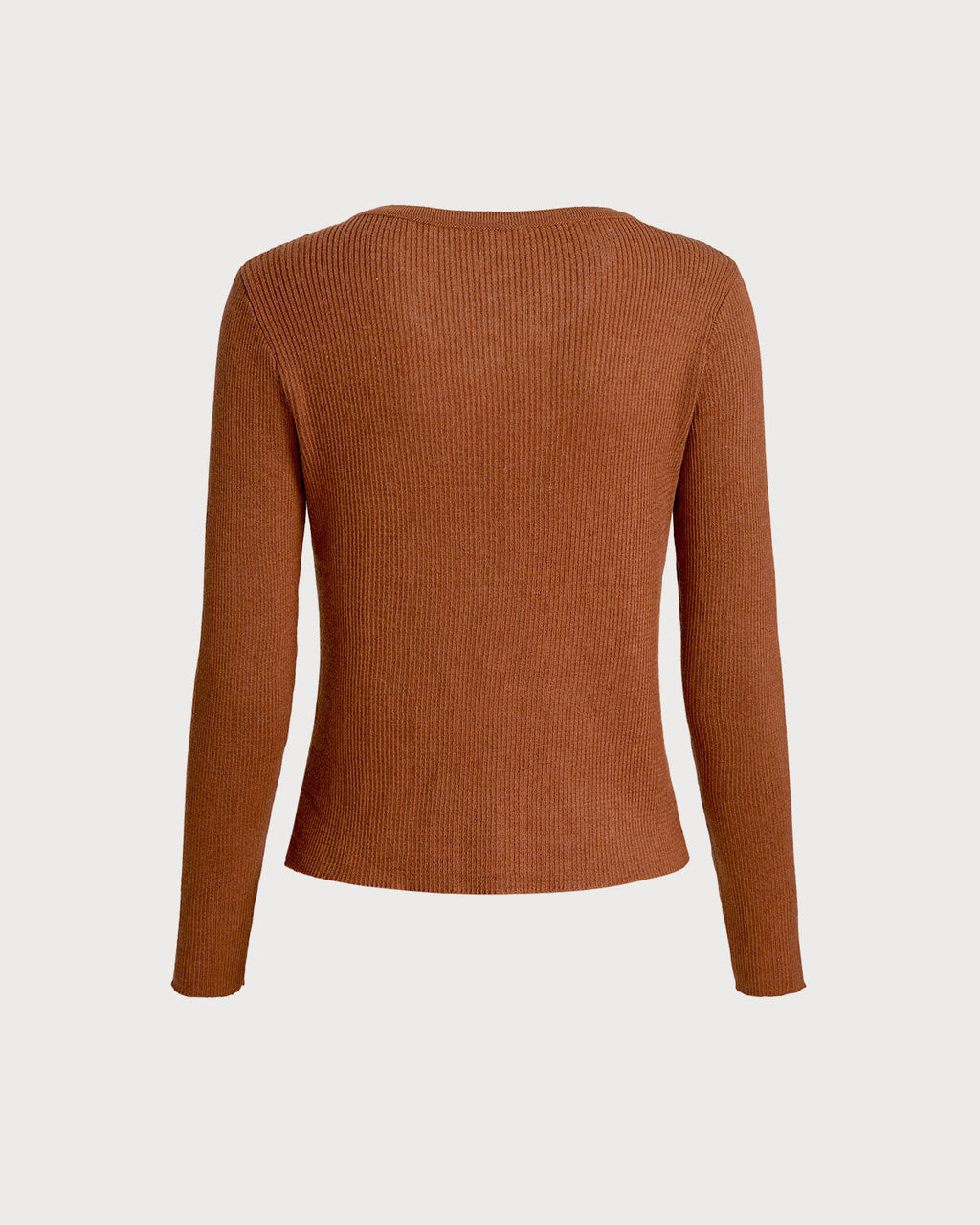 Caramel V Neck Button Cardigan