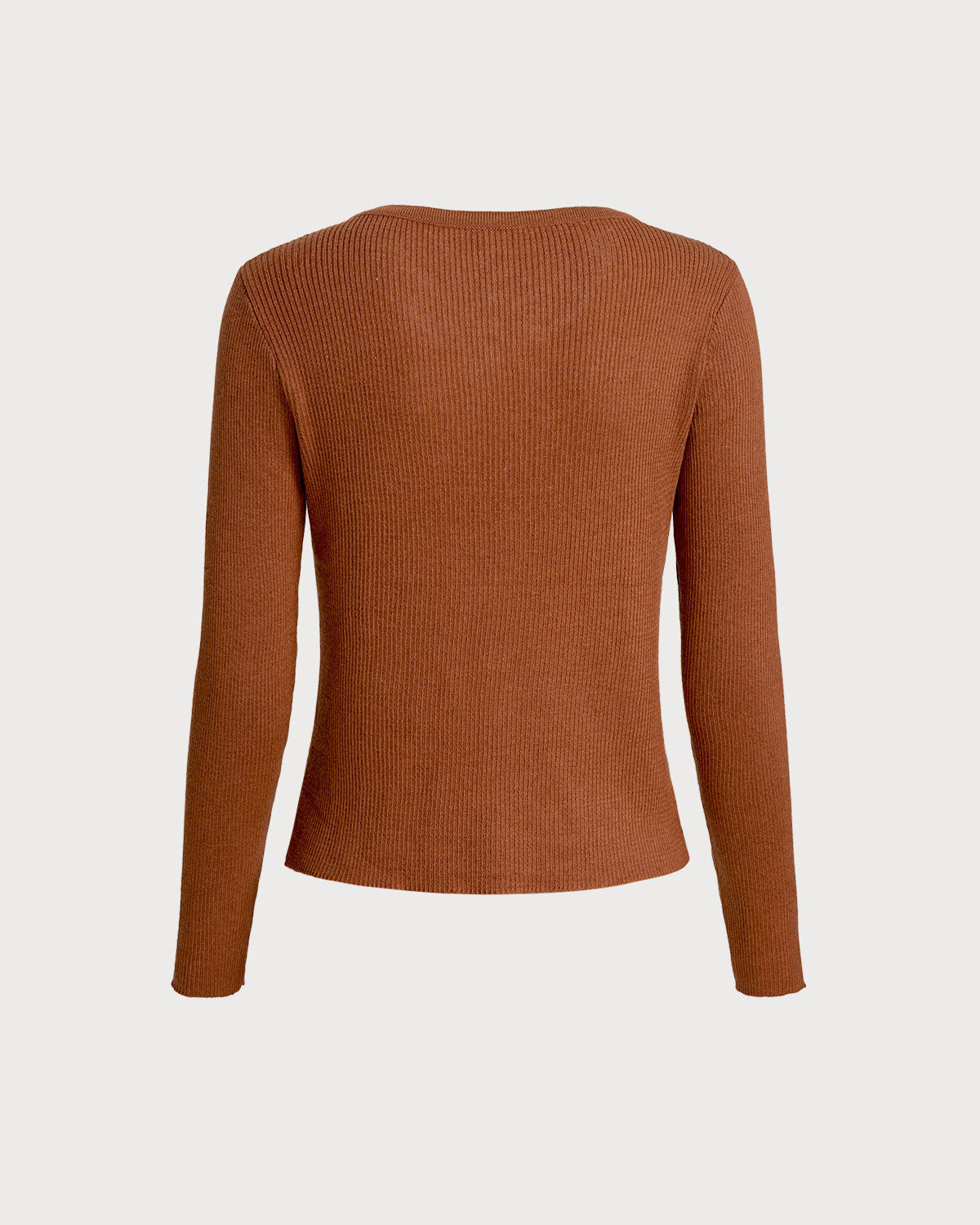 Caramel V Neck Button Cardigan