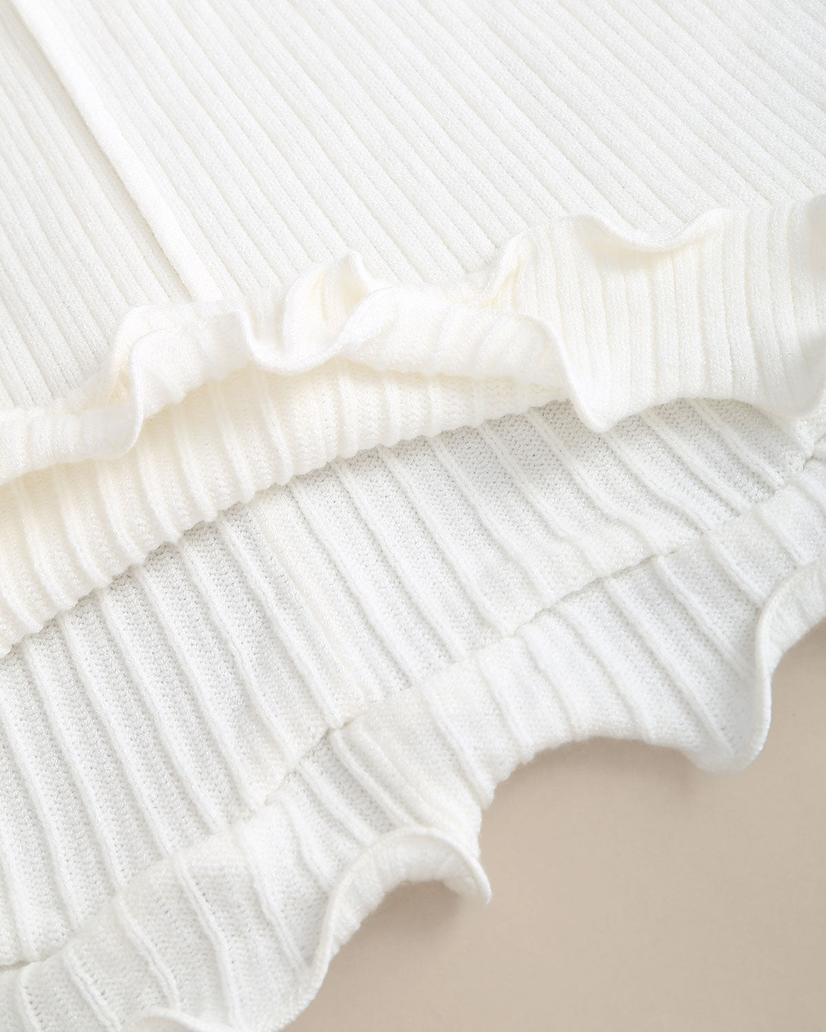White Bell Sleeve Bodycon Sweater Dress