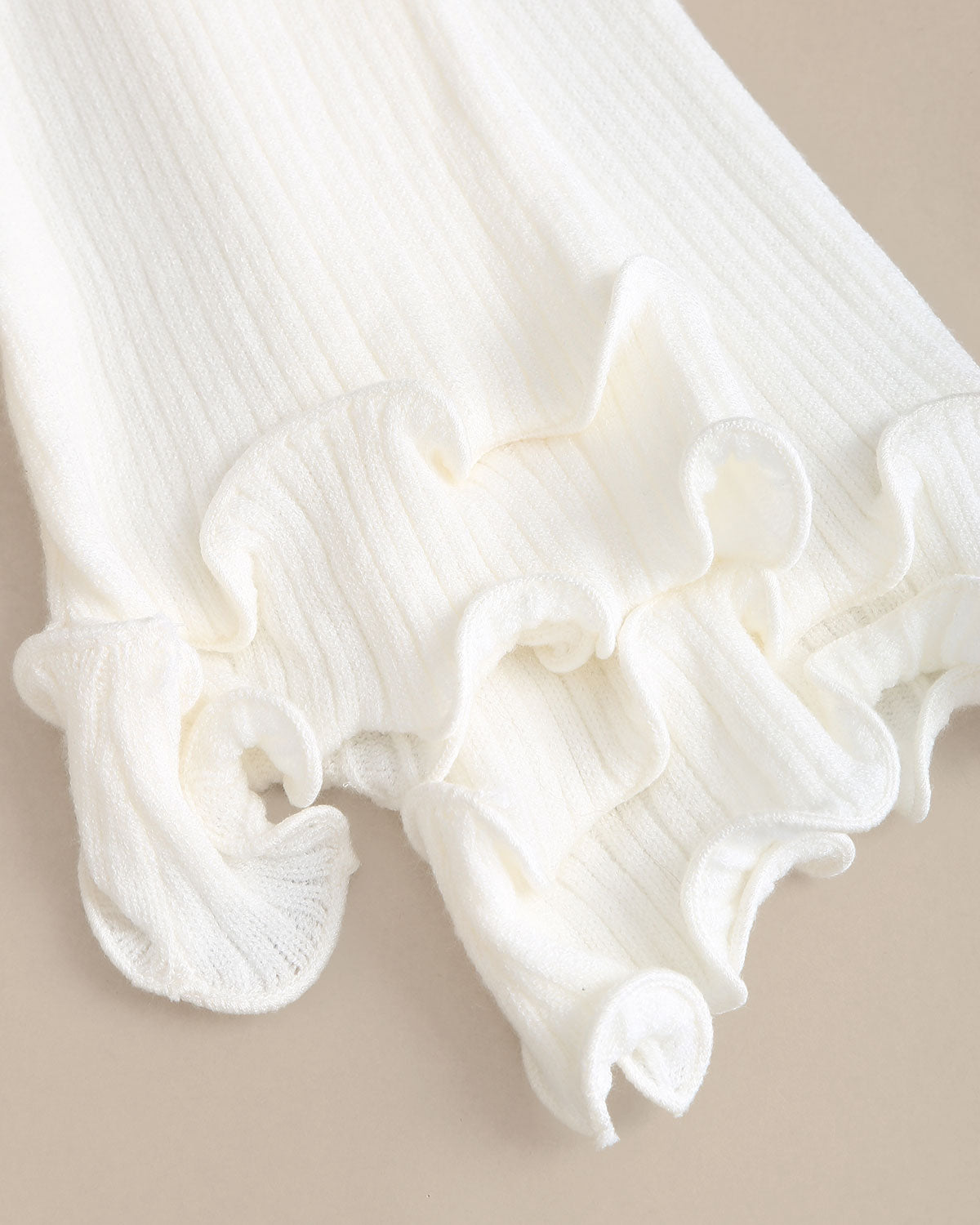 White Bell Sleeve Bodycon Sweater Dress