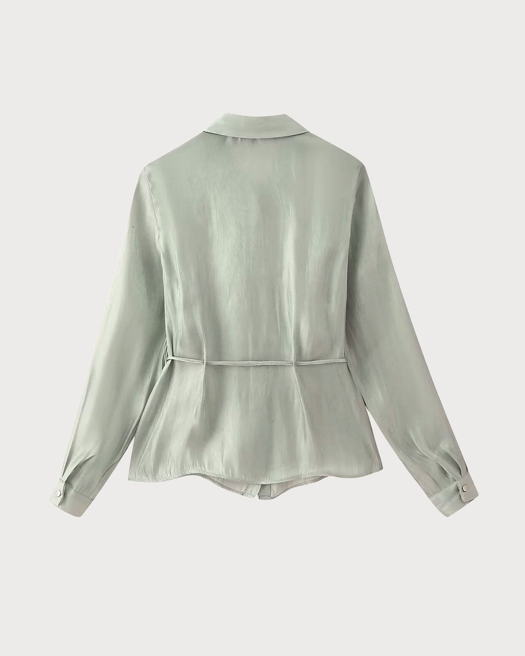Green Loose Button Shirt