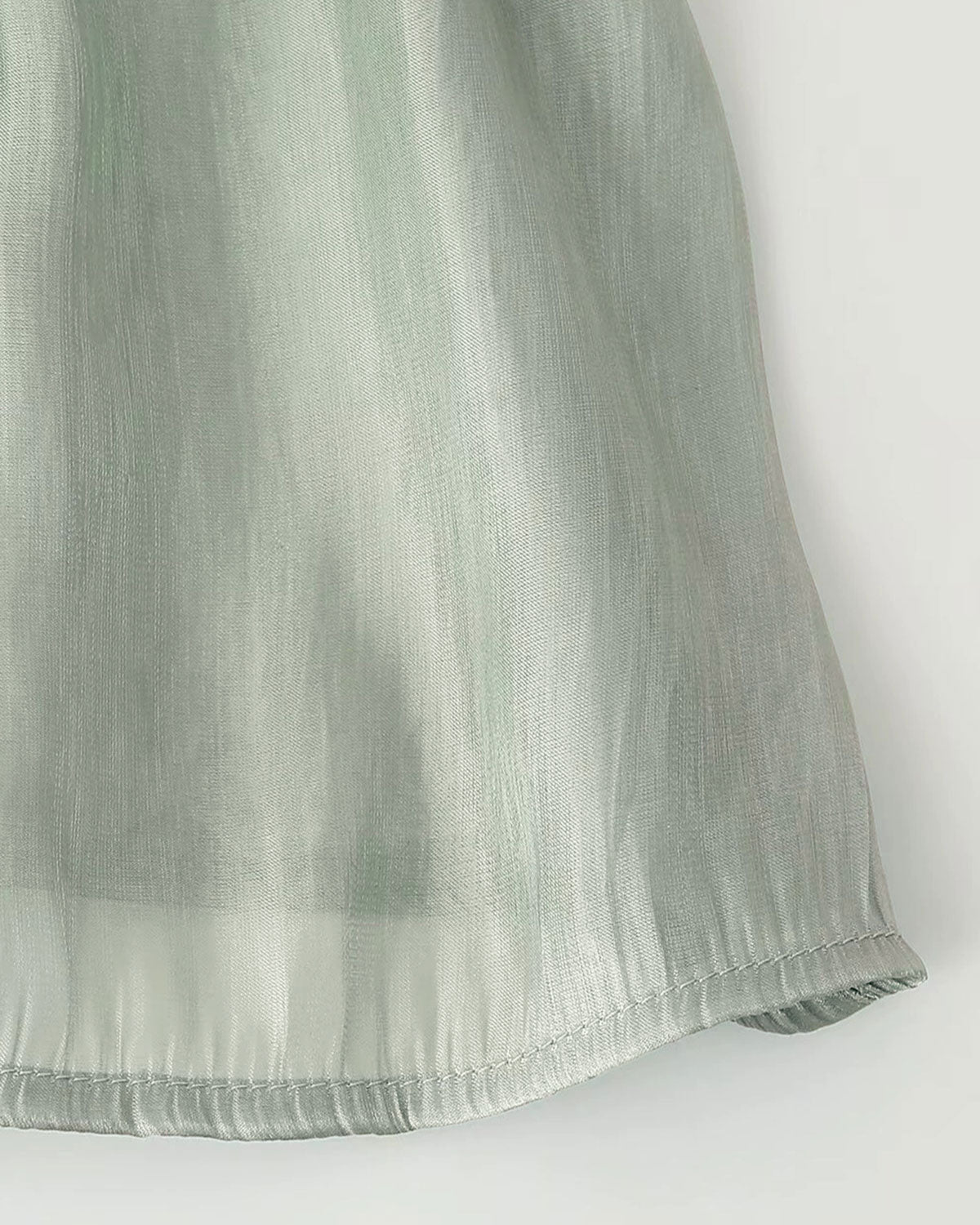 Green Loose Button Shirt